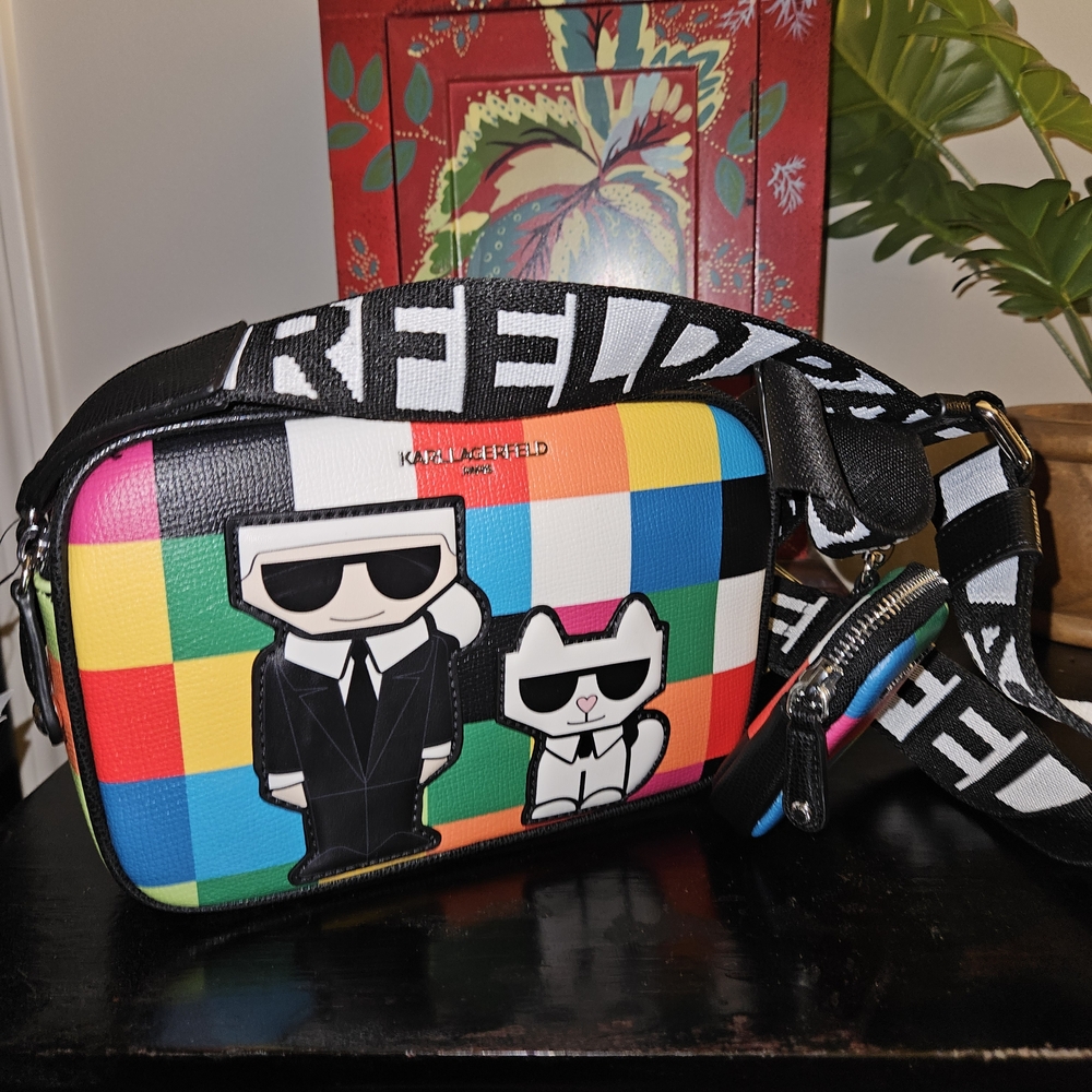 Karl Lagerfeld Multicolor Crossbody Camera Bag